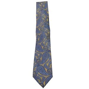 ProntoUomo platinum Mens wearhouse baby blue butter yellow paisley regular